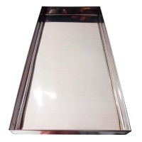 Bandeja Retangular 28 x 16 Inox Para Estufa Chapil 
