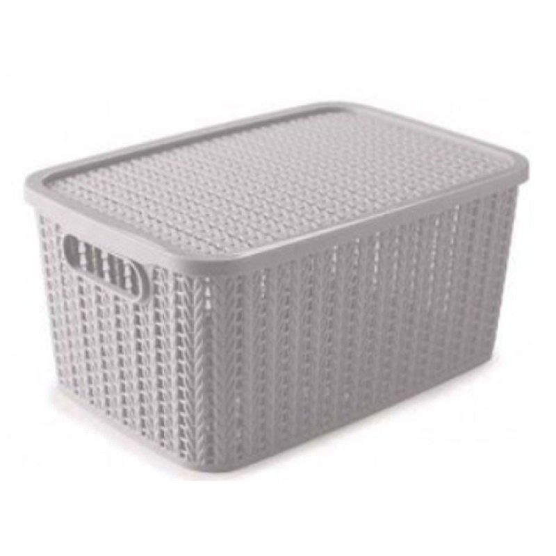 Caixa Trama Branco 4,7 Litros Plasutil