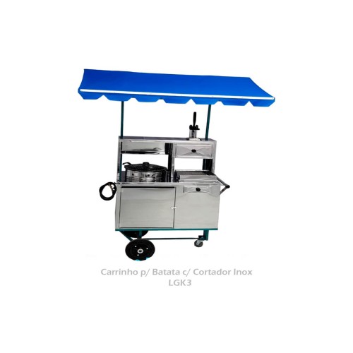Carrinho para Batata em Inox Chapil