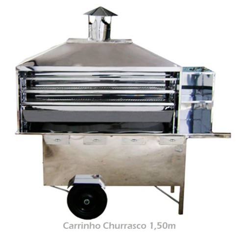 Carrinho de Churrasco 1,50m de Churrasqueira R2 Carrinho de Churrasco 1,50m de Churrasqueira R2