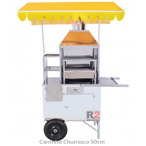 Carrinho de Churrasco a Gás 50cm de Churrasqueira R2 Carrinho de Churrasco a Gás 50cm de Churrasqueira R2
