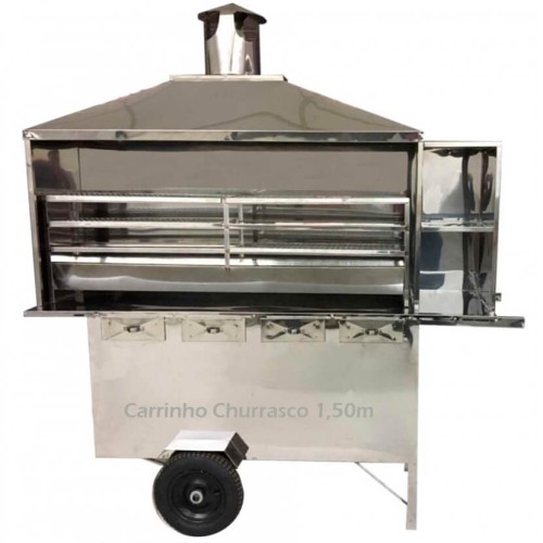 Carrinho de Churrasco 1,50m de Churrasqueira R2 Carrinho de Churrasco 1,50m de Churrasqueira R2