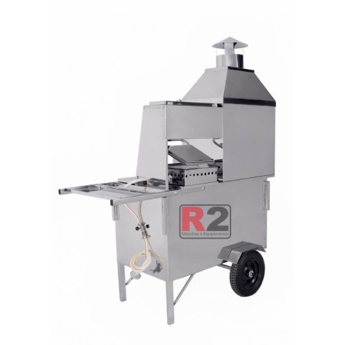 Carrinho de Churrasco , Hot-dog e Lanche Modelo 3 em 1 R2 Carrinho de Churrasco , Hot-dog e Lanche Modelo 3 em 1 R2