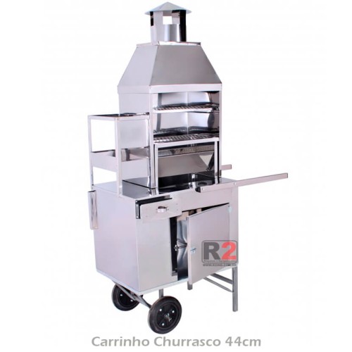 Carrinho de Churrasco a Gás 50cm de Churrasqueira R2 Carrinho de Churrasco a Gás 50cm de Churrasqueira R2