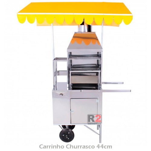 Carrinho de Churrasco a Gás 50cm de Churrasqueira R2 Carrinho de Churrasco a Gás 50cm de Churrasqueira R2