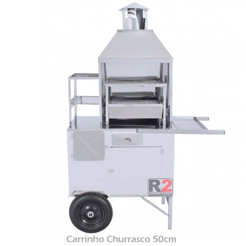 Carrinho de Churrasco a Gás 50cm de Churrasqueira R2