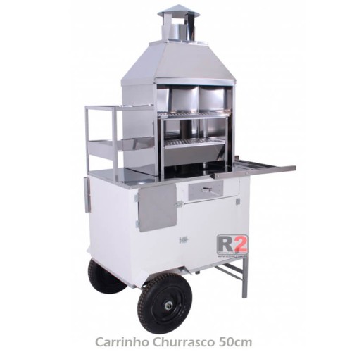 Carrinho de Churrasco a Gás 50cm de Churrasqueira R2 Carrinho de Churrasco a Gás 50cm de Churrasqueira R2
