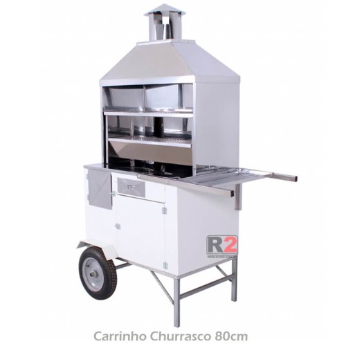 Carrinho de Churrasco a Gás 50cm de Churrasqueira R2 Carrinho de Churrasco a Gás 50cm de Churrasqueira R2