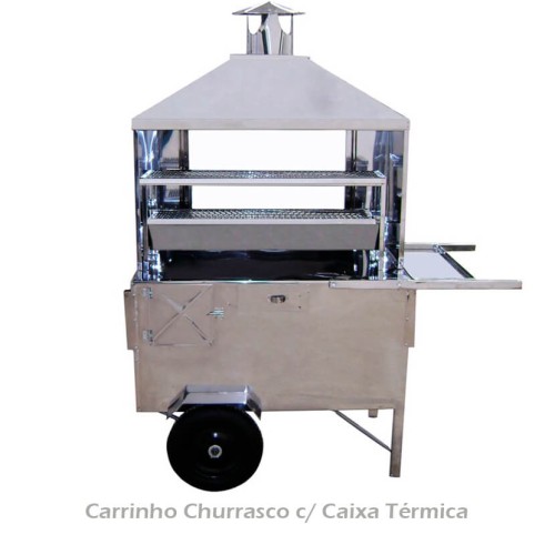 Carrinho de Churrasco a Gás 50cm de Churrasqueira R2 Carrinho de Churrasco a Gás 50cm de Churrasqueira R2