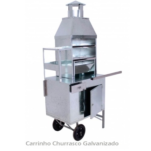 Carrinho de Churrasco a Gás 50cm de Churrasqueira R2 Carrinho de Churrasco a Gás 50cm de Churrasqueira R2