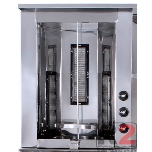 Carrinho de Churrasco Grego Manual 1 Espeto R2 Carrinho de Churrasco Grego Manual 1 Espeto R2