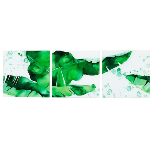 Conjunto 3 Quadros Green Decorativos Paisagem Mek