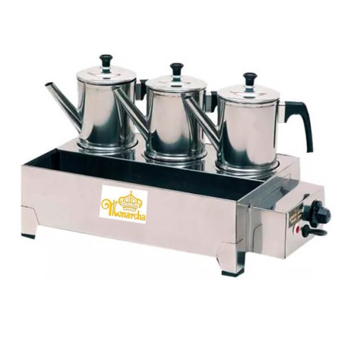 Esterilizador Inox 3 Bules Elétrico 220v Monarcha