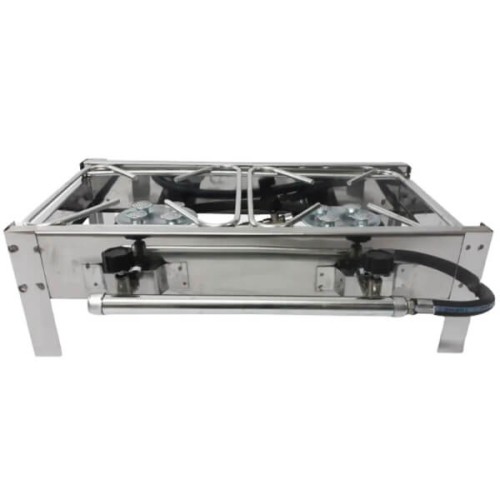 Fogão Pequeno 2 Bocas a Gás Alta Pressão Big Grill