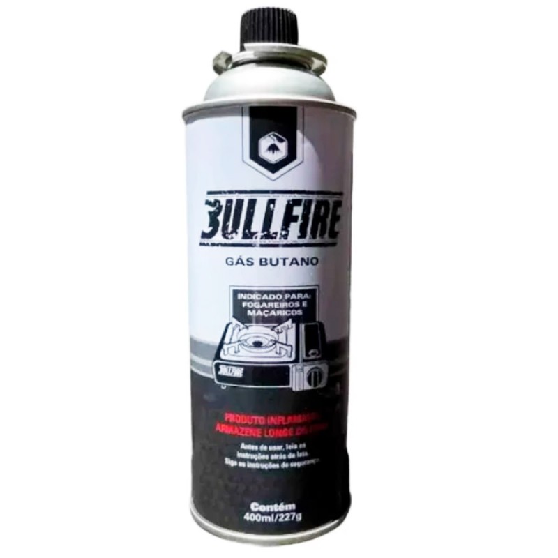 Gás Para Fogão Maçarico 400ml Bull Fire