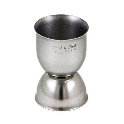 Medidor Duplo Inox 25/50ml Alissan