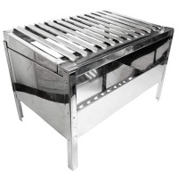 Mini Churrasqueira Argentina Portátil Inox Bem Grill