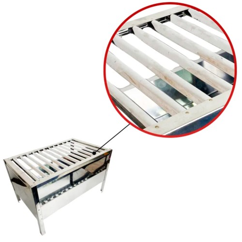 Mini Churrasqueira Uruguaia Portátil Inox Bem Grill