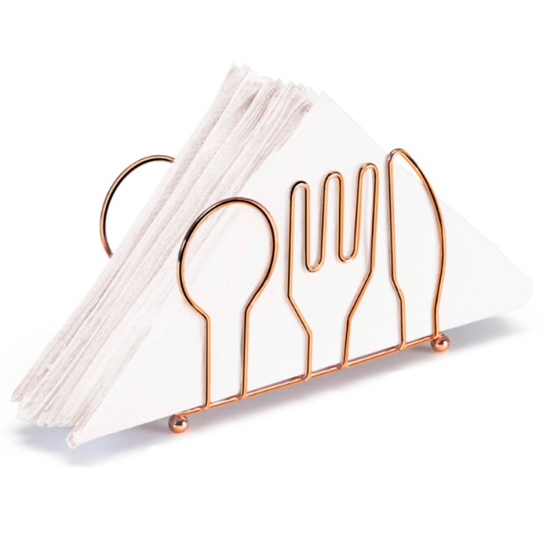 Porta Guardanapo Rose Gold Galvanizado Arthi