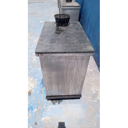 Rechaud a Gás 80 x 50 Pedra Granito Usado Inox