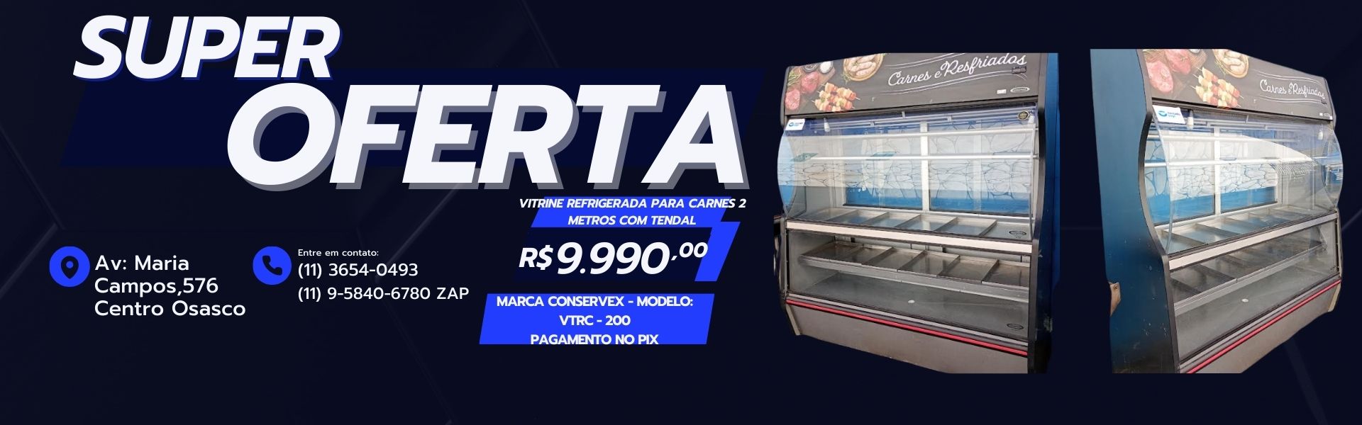 Banner Vitrine Refrigerado