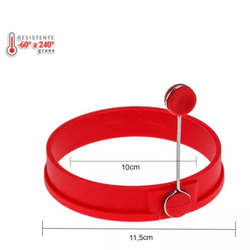 Aro Modelador em Silicone Vermelho 11cm Weck