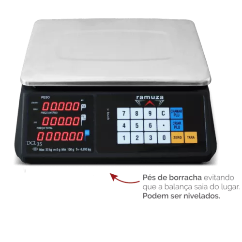 Balança Ramuza DCLB 35KG X 5G LED TOUCH
