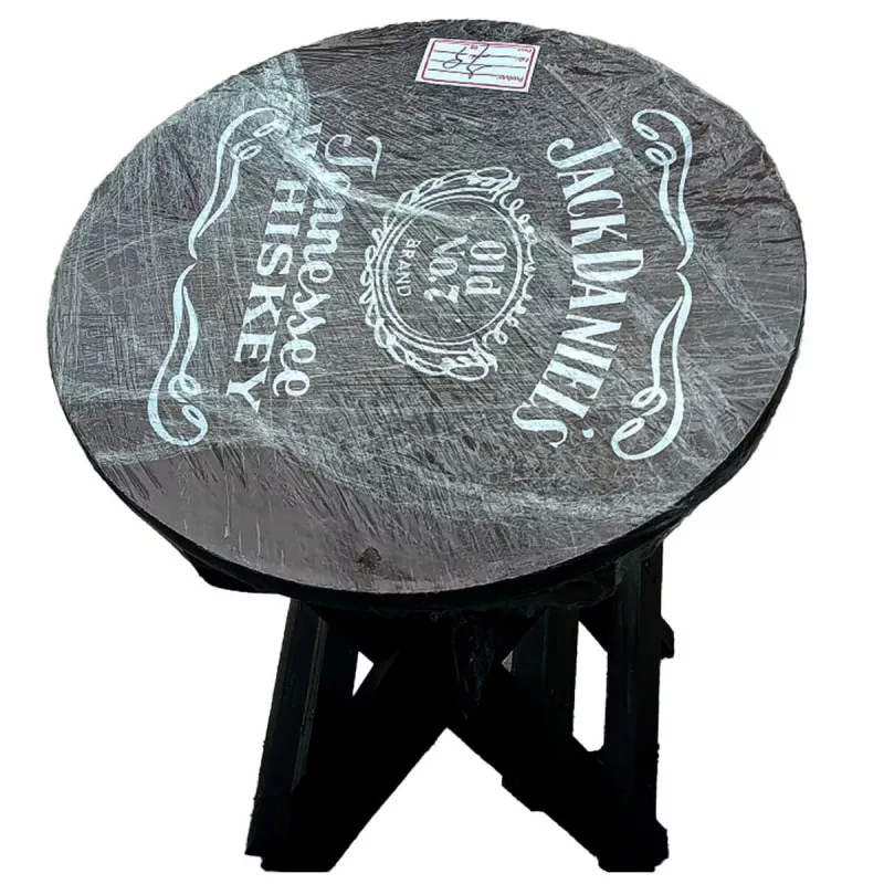 Banco Pequeno Dobrável Personalizado JackDaniels MDF 