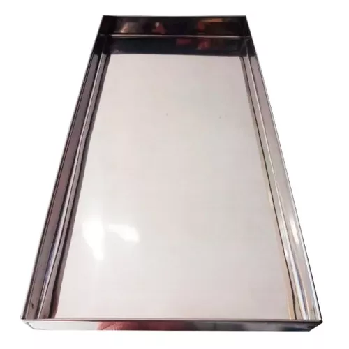 Bandeja Retangular 35 x 15 Inox Para Estufa Chapil 