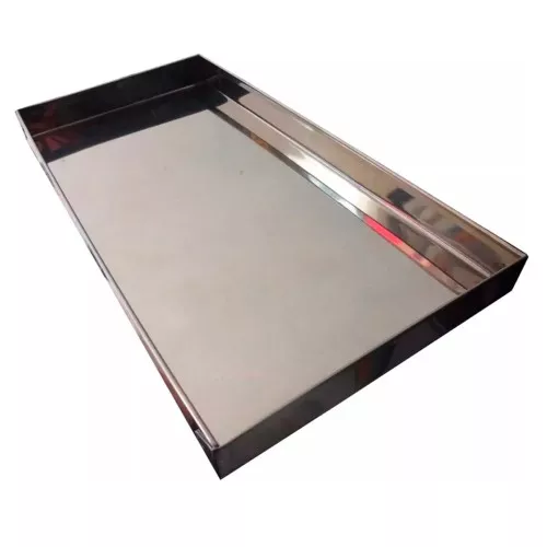 Bandeja Retangular 35 x 15 Inox Para Estufa Chapil 