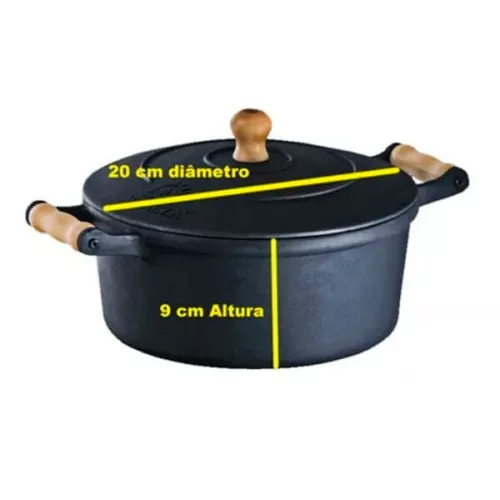Caçarola Com Alça Nº20 Fundição Libaneza