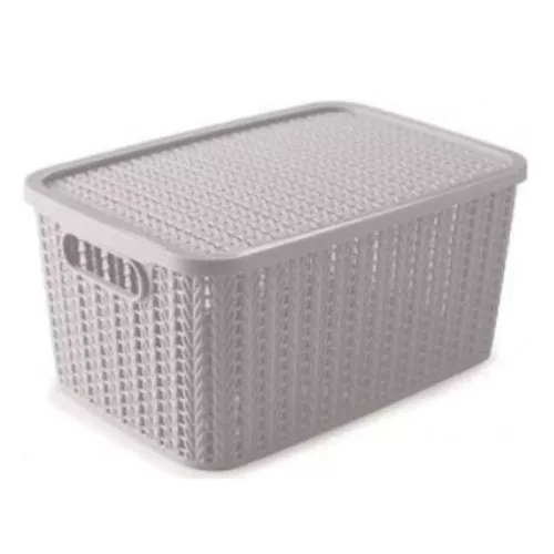 Caixa Trama Branco 8,0 Litros Plasutil