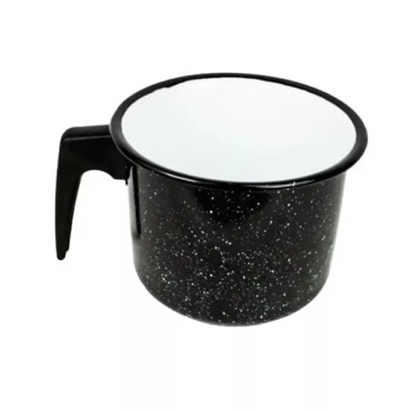 Caneca Esmaltada Preto 1,8L Esmaltados Silva