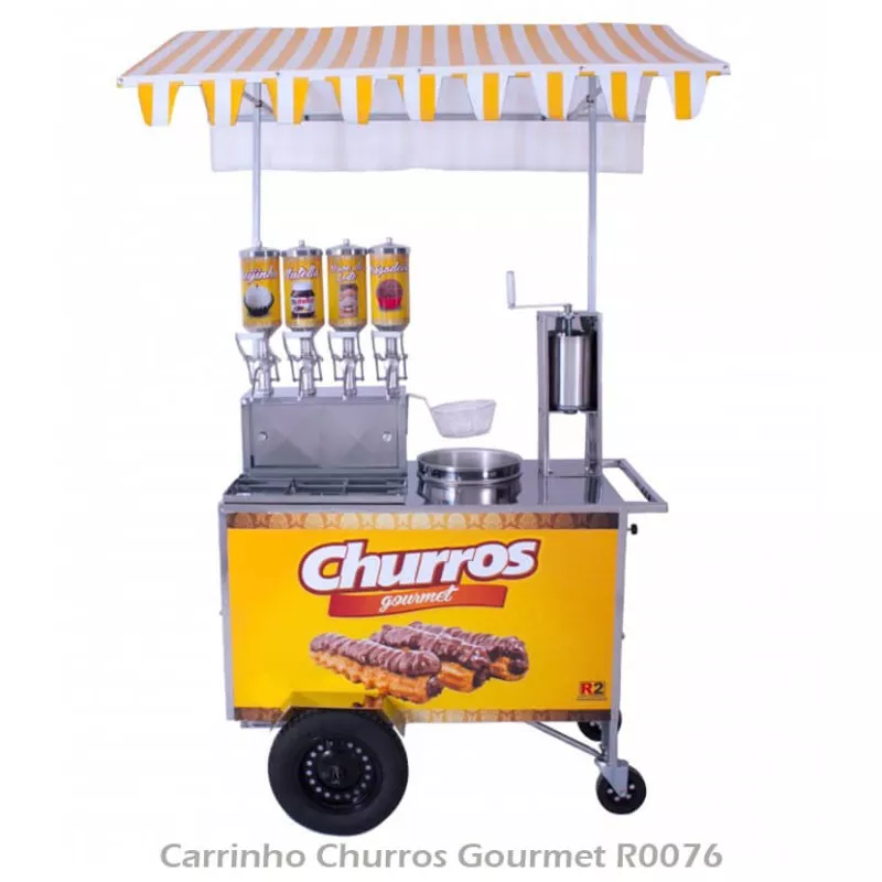 Carrinho de Churros Gourmet Inox R2