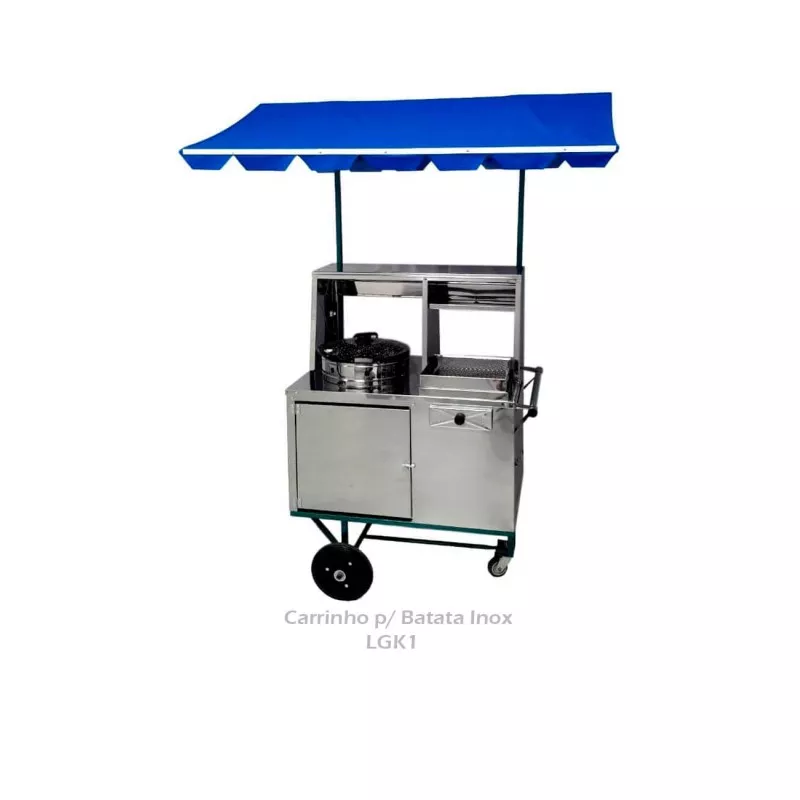 Carrinho para Batata em Inox Chapil 