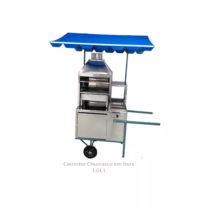 Carrinho para Churrasco em Inox LGL Chapil 