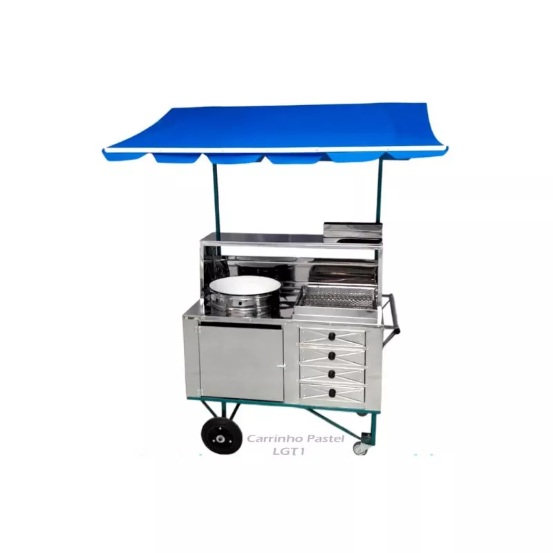 Carrinho para Pastel em Inox Chapil 