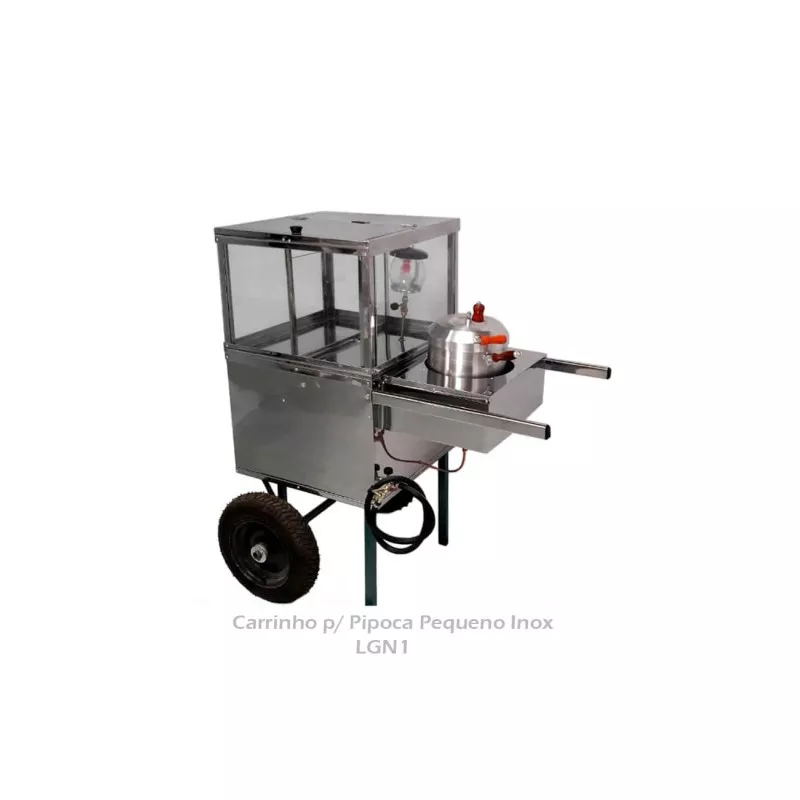 Carrinho para Pipoca  em Inox Chapil 