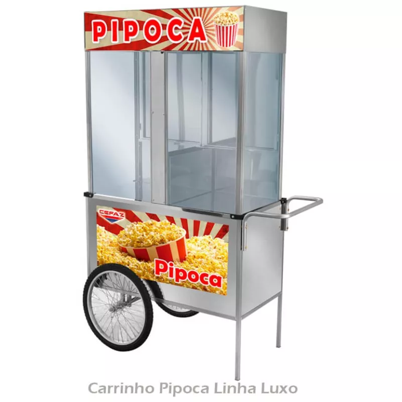 Carrinho Pipoca Cefaz Linha Inox 