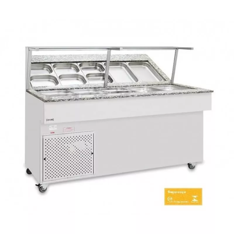 Carro Self Service de Granito de Encosto Refrigerado