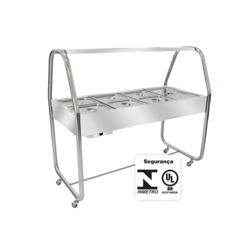 Carro Self Service Venâncio Termos Cromado EA8TC