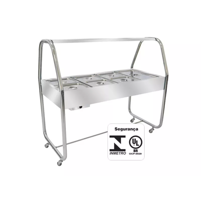 Carro Self Service Venâncio Termos Cromado EA8TC