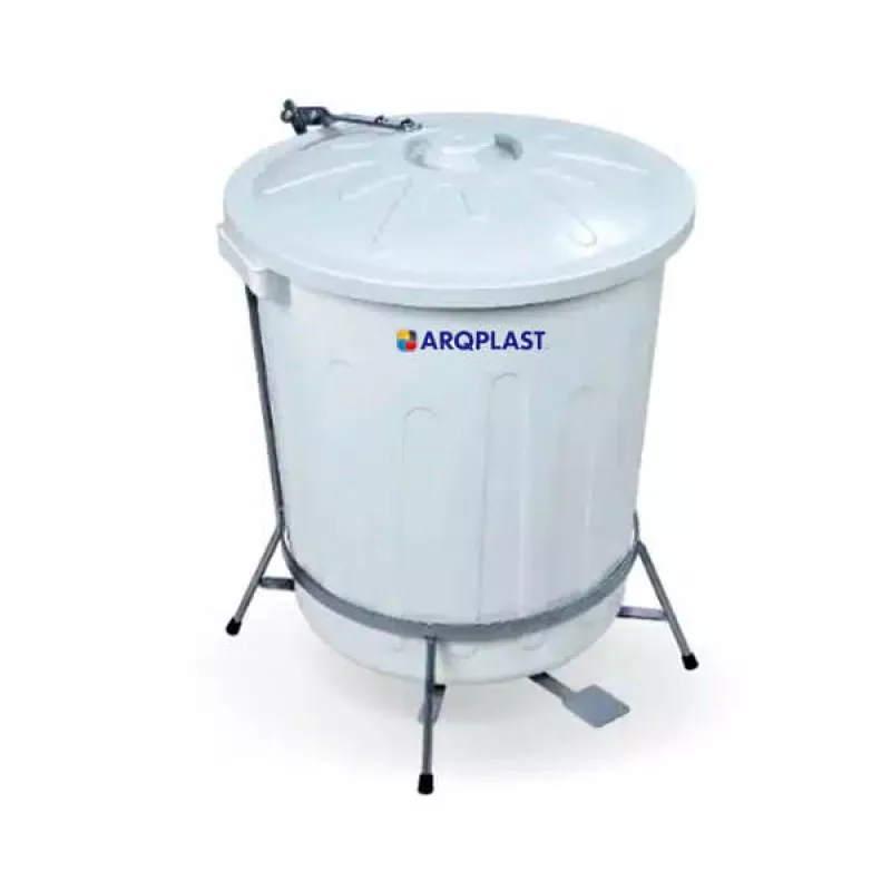 Cesto Com Suporte Pedal 100L Arqplast