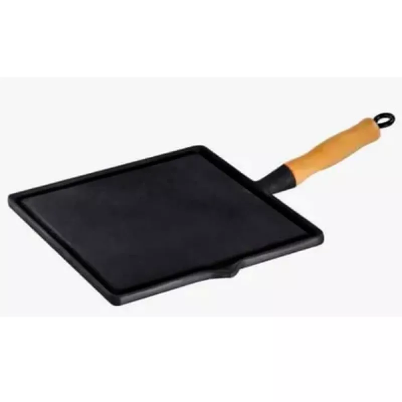 Chapa Bifeteira Lisa 26 x 26 Ferro Fundido Fundição Libaneza