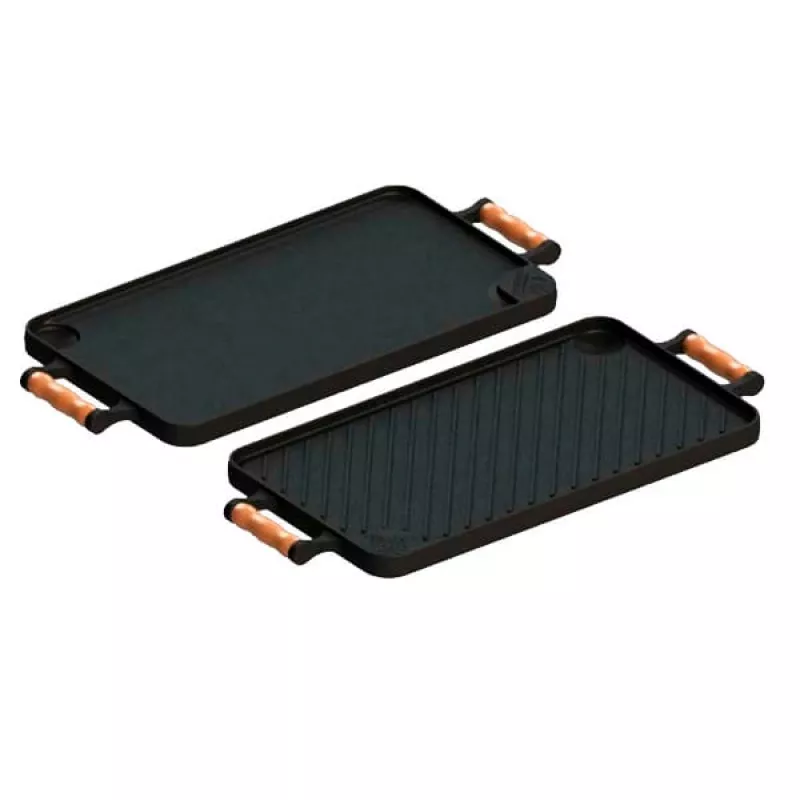 Chapa Bifeteira Dupla Face 23 x 28 Fundição Libaneza