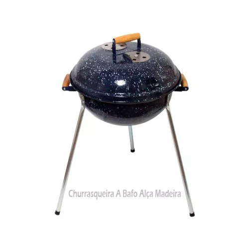 Churrasqueira Bafo Esmaltada Alça Térmica Alfa Suportel
