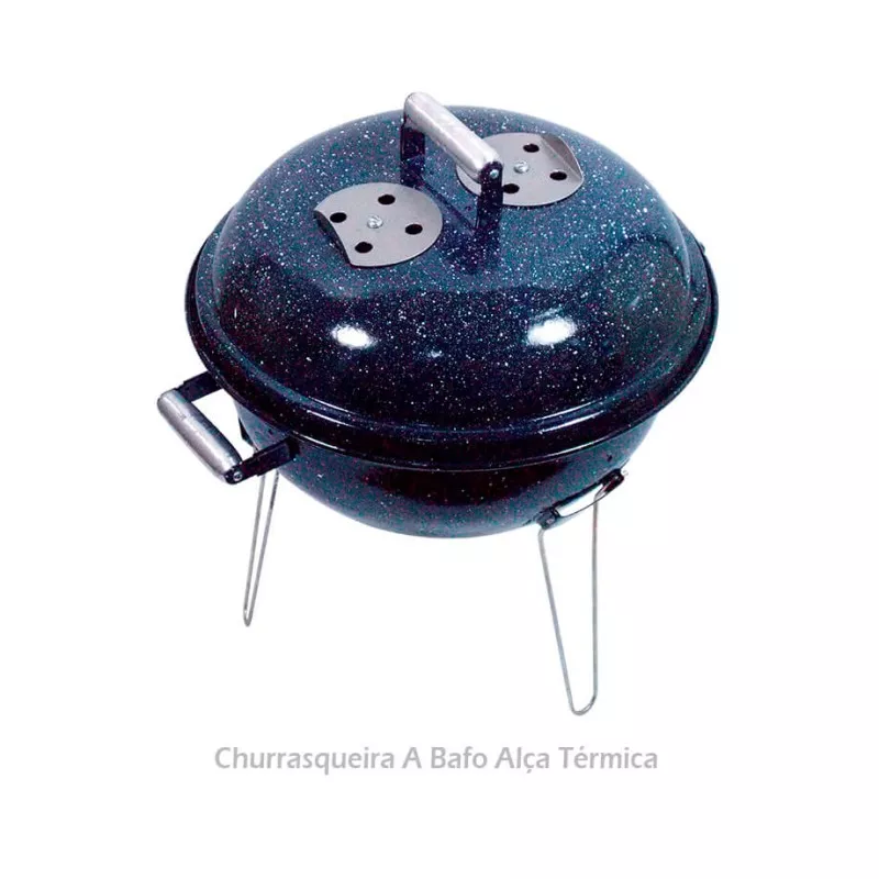 Churrasqueira Bafo Esmaltada Alça Térmica Alfa Suportel