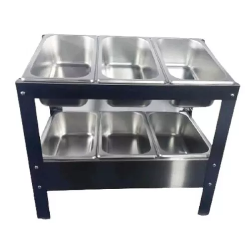 Condimentadora 6 cubas 1/3x100 3 Litros Irmãos Ribeiros