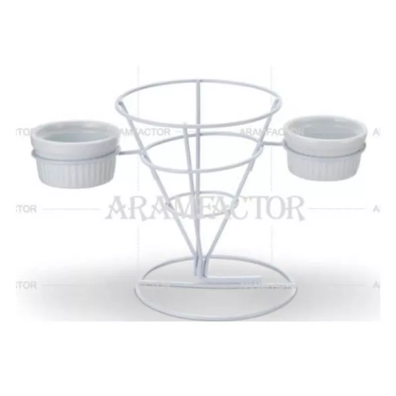 Cone Mesa 2 Suportes Para Molhos Aramado Aramfactor
