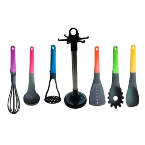 Conjunto 7 Utensílios Silicone Ecolumi